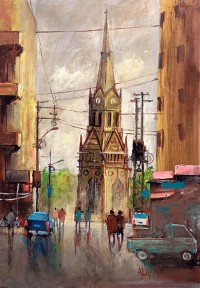Abdul Hameed, 12 x 18 inch, Acrylic on Canvas, AC-ADHD-193